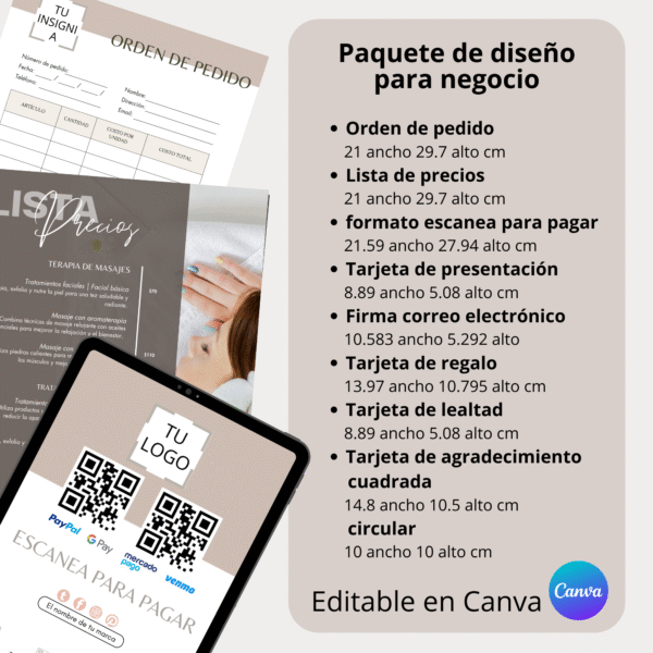 Paquete Minimalista – Plantillas Prediseñadas